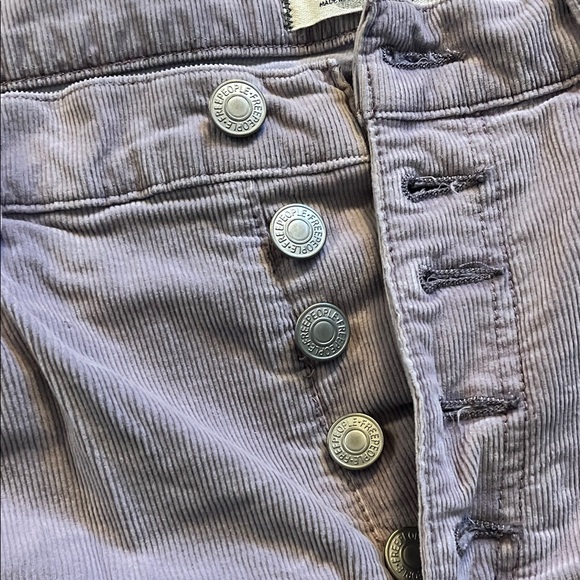 Free People We The Free Lavender Straight Leg Corduroy’s - Picture 3 of 4